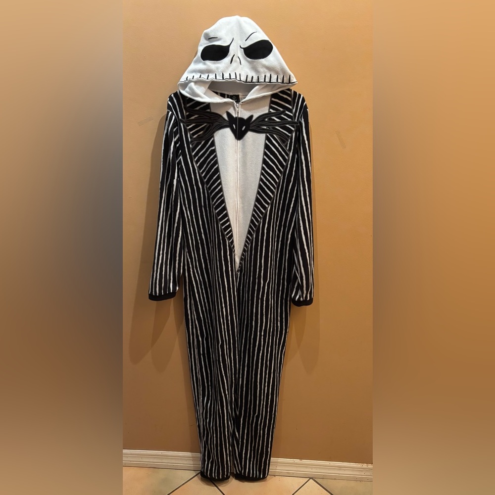 Disney Nightmare Before Christmas Jack Skellington Costume Fleece Size Medium